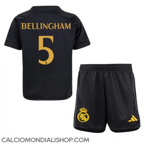 Maglie da calcio Real Madrid Jude Bellingham #5 Terza Maglia Bambino 2023-24 Manica Corta (+ Pantaloni corti)